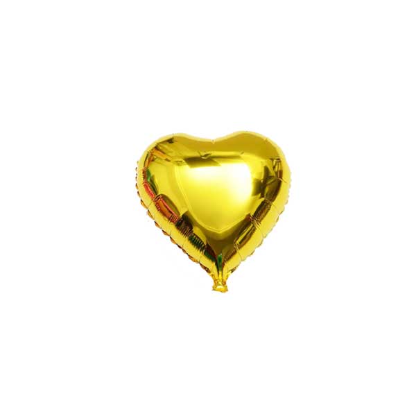 بادکنک قلب طلایی کوچک