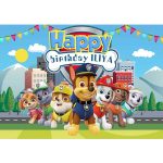 بنر مستطیل پاوپاترول happy birthday