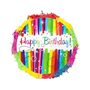 پیناتا گرد رنگی happy